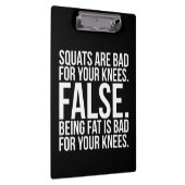 スクワットは膝に悪いのか？偽.太っている クリップボード (右)