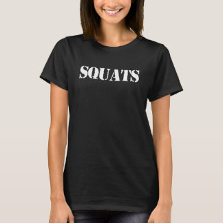 スクワットボディビルウェイトリフティングエ体ビルダー Tシャツ