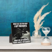 スクワット、ベンチ、デッドリフト – パワーリフティングやる気を起こさせる フォトプラーク (インサイチュ)