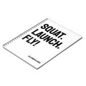 スクワット。起動。飛べ！ミニマはっきりしたリストパーソナライズされた ノートブック (左側)