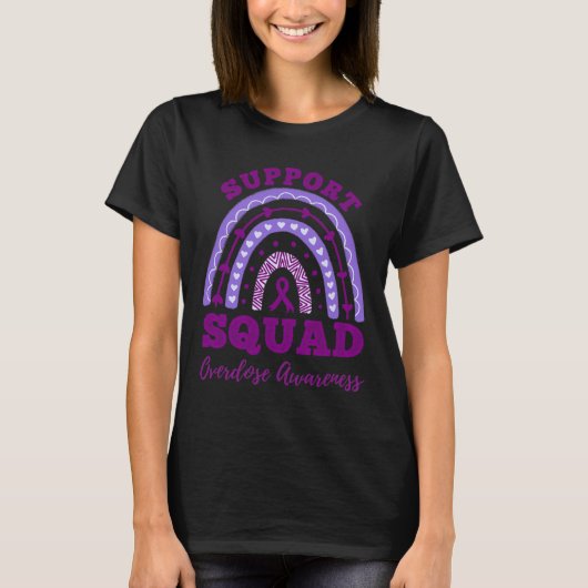 スクワッドオーバードーズ認識度レインボー1 Tシャツ (正面)