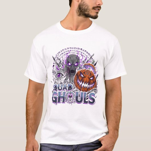 スクワッドゴール – ダークハロウィーンホラー Tシャツ (正面)