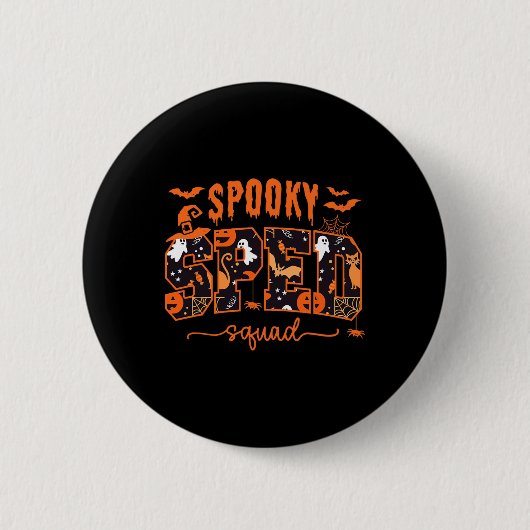 スクワッドチーム特別教育先生ハロウィーン 缶バッジ (正面)