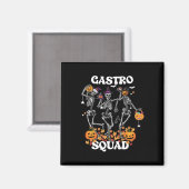 スクワッドハロウィーン骨格踊り内視鏡検査ナースG マグネット (正面/裏面)