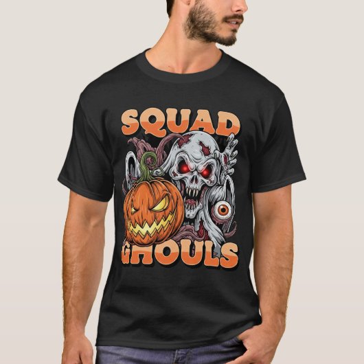 スクワッド・グール幽霊のよく出るズ – ハロウィーン集まり3 Tシャツ (正面)