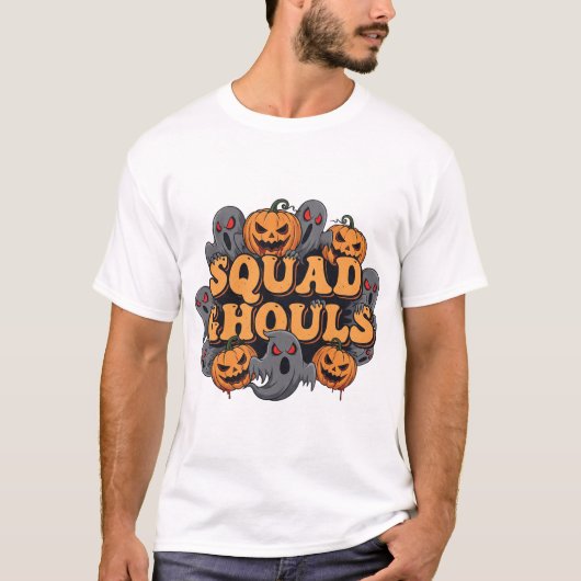 スクワッド・グール幽霊のよく出るズ – ハロウィーン集まり6 Tシャツ (正面)
