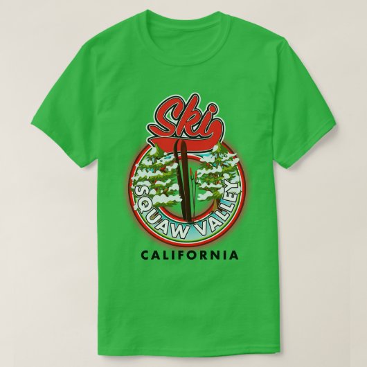 スクワバレーカリフォルニア Tシャツ (デザイン正面)
