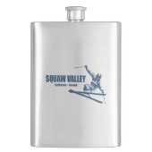 スクワバレースキーリゾートスキーヤー フラスク (正面)