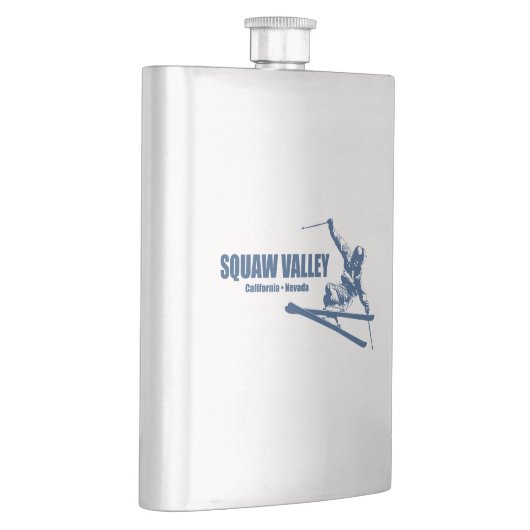 スクワバレースキーリゾートスキーヤー フラスク (右)