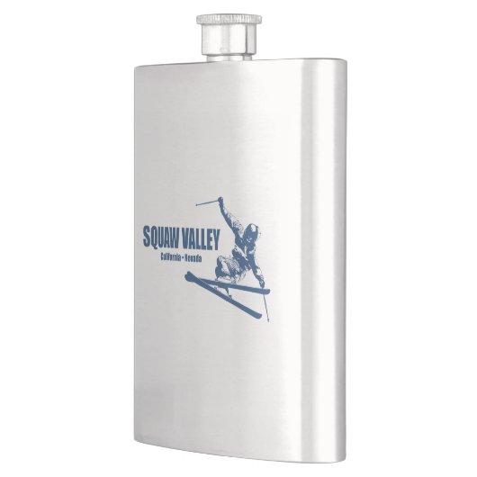 スクワバレースキーリゾートスキーヤー フラスク (左)