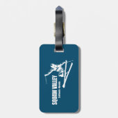 スクワバレースキーリゾートスキーヤー ラゲッジタグ (裏面縦)