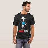 スクンクおもしろい距離保護マスクTシャツ Tシャツ (正面フル)