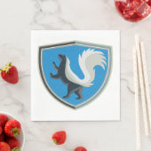 スクンクエレガントエンブレムワイルドライフインスパイアレスト スタンダードランチョンナプキン (インサイチュ)