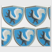 スクンクエレガントエンブレムワイルドライフインスパイアレスト ラッピングペーパー (フラット)