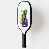 スクーおもしろいターカラフルに乗った亀 ピックルボールラケット (左)