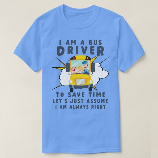 スクーおもしろいルバスドライバーの感謝の日8 Tシャツ (デザイン正面)