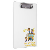 スクーおもしろいルバスドライバー新学期 クリップボード (右)