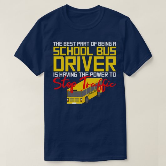 スクーおもしろいルバスドライバー19 Tシャツ (デザイン正面)