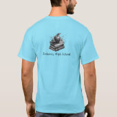 スクーおもしろいル・スタッフがTシャツをパーソナライズ Tシャツ (裏面)