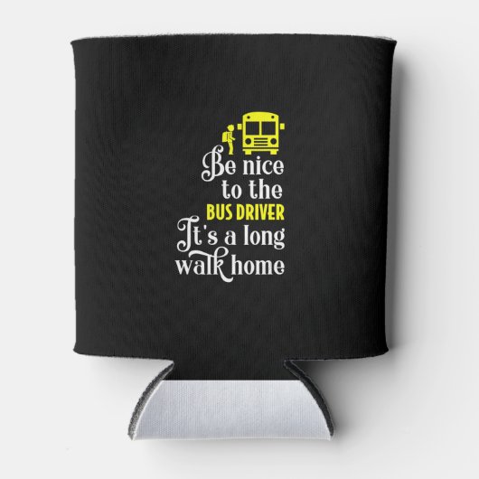 スクーおもしろいル・バス運転手 缶クーラー (正面)