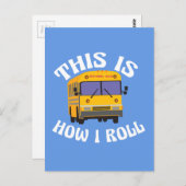 スクーおもしろいル・バス・ドライバーこの方法は転が ポストカード (正面/裏面)