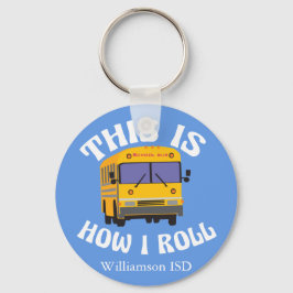 スクーおもしろいル・バス・ドライバーPun私はこのやり方で転がす キーホルダー