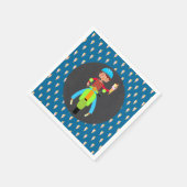 スクーイタリアンター少年の誕生日パーティー スタンダードカクテルナプキン (角)