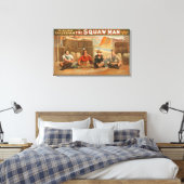 『スクーウ・マン』 – 平和劇場のパイプ キャンバスプリント (インサイチュ (寝室))