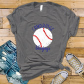 スクーカスタムルのマスコットグランジ野球ハート継ぎ目 トライブレンドＴシャツ