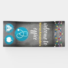 スクーカスタムルナースチャルクボードドアデコレーション 横断幕