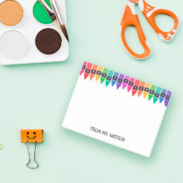 スクーカラフルル先生からのクレヨン書 ポストイット