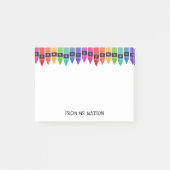 スクーカラフルル先生からのクレヨン書 ポストイット (正面)