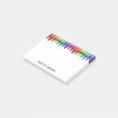 スクーカラフルル先生からのクレヨン書 ポストイット (アングル)