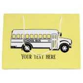 スクークールルバスの運転手の追加文字  ラージペーパーバッグ (正面)