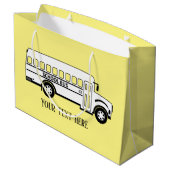 スクークールルバスの運転手の追加文字  ラージペーパーバッグ (裏面アングル)