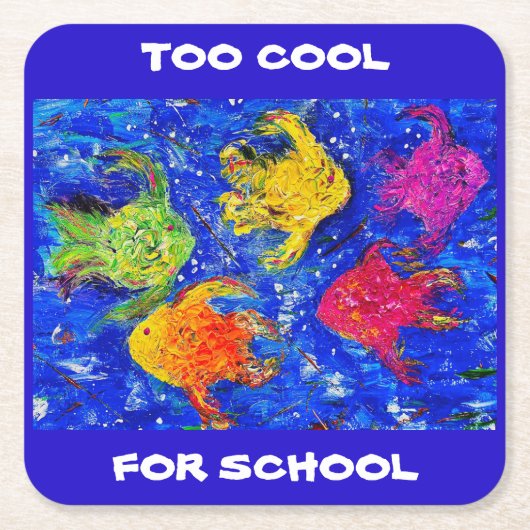 スクークールル・スクエア紙プレート スクエアペーパーコースター (正面)