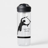 スクータやる気を起こさせるー引用文グッドタイム ウォーターボトル (正面)