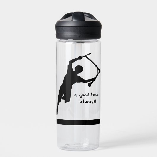 スクータやる気を起こさせるー引用文グッドタイム ウォーターボトル (正面)