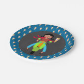 スクータイタリアンーの女の子の誕生日パーティー ペーパープレート (アングル)