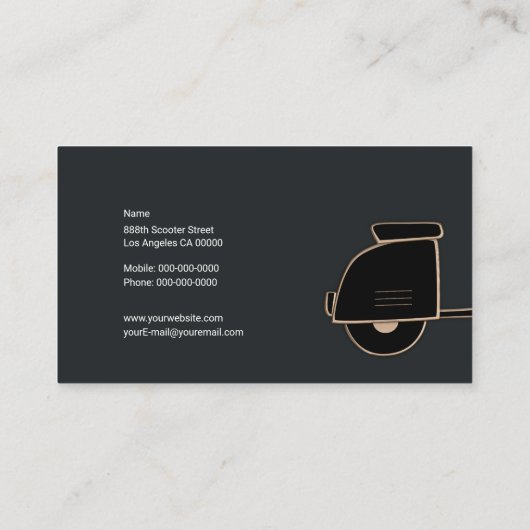 スクータエレガントー 名刺 (裏面)