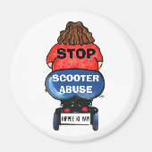 スクータストップーの乱用磁石 マグネット (正面)