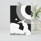 スクータモダンーRSVPカード 出欠カード (スタンド正面)