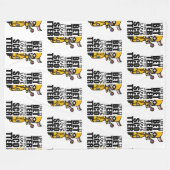 「スクーターが好きなら人生のほうが良い」 – かわいいヤギ フリースブランケット (正面(横))