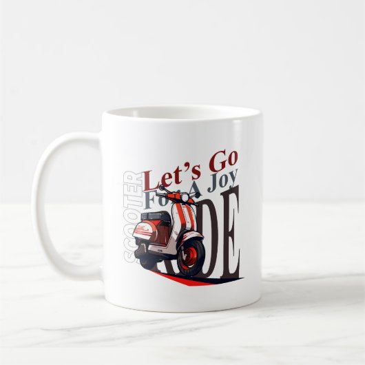 スクーターでGO! コーヒーマグカップ (左)