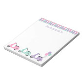 スクーターとプレイドパーソナライズされたメモ帳 ノートパッド (回転)