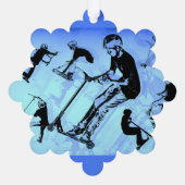 スクーターについてのすべて – スクーターのライダー オーナメントカード (裏面)