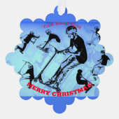 スクーターについてのすべて – スクーターのライダー オーナメントカード (正面)