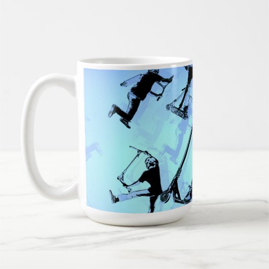 スクーターについてのすべて – スクーターのライダー コーヒーマグカップ (左)