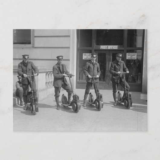 スクーターによるメール ポストカード (正面)