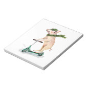 スクーターにピギーを乗せる ノートパッド (回転)